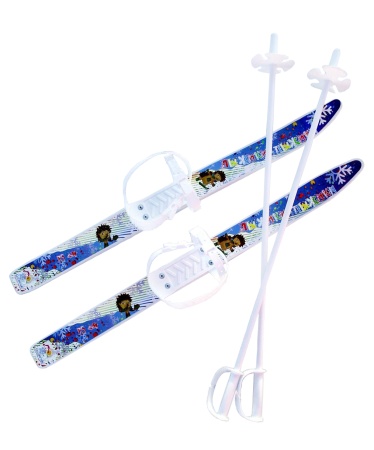 Купить Комплект лыжный детский Лыжики-пыжики с палками в Томмоте 